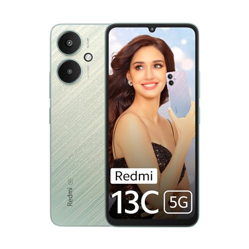 Redmi 13C 5G (Startrail Green,6GB RAM, 128GB Storage) | MediaTek Dimensity 6100+ 5G | 90Hz Display